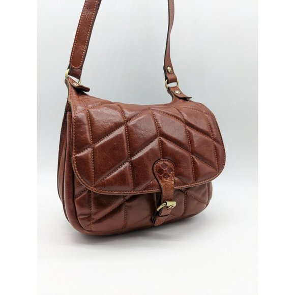 PATRICIA NASH London quilted leather vintage saddle crossbody bag -(USED) - Picture 11 of 15